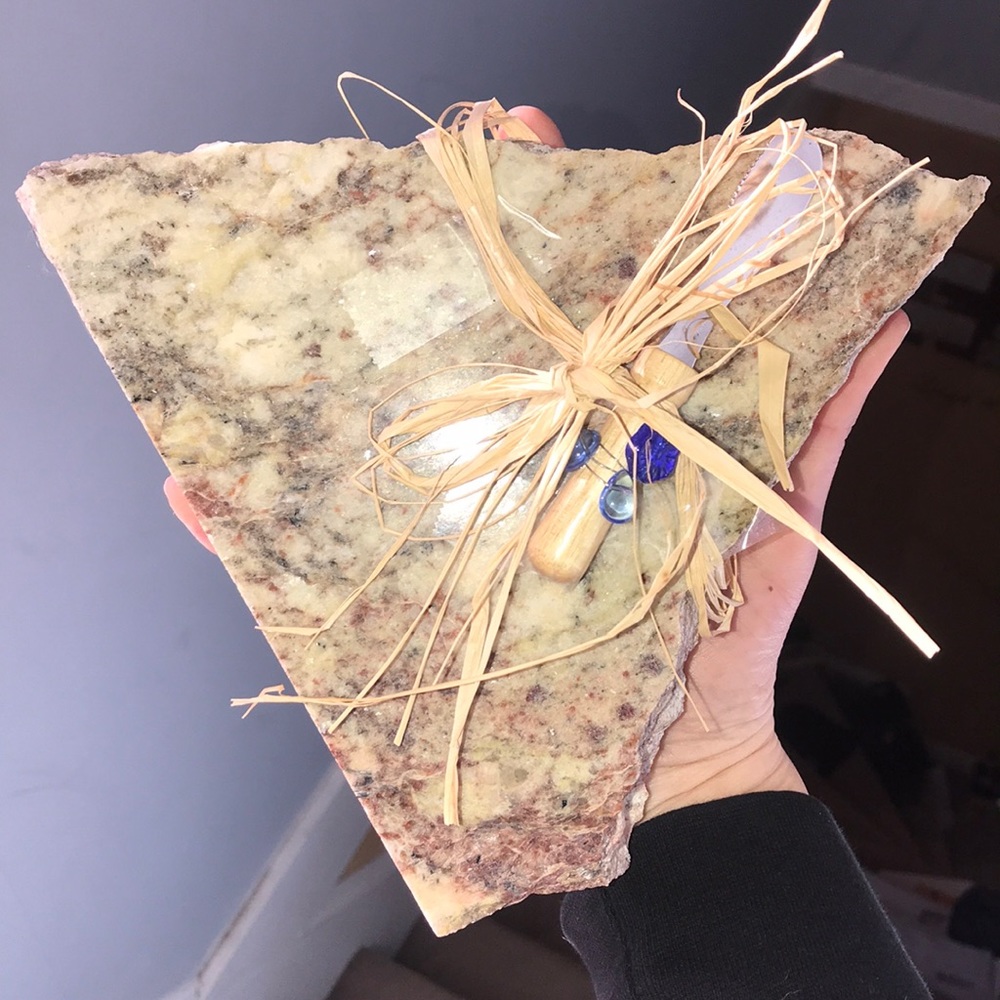 Granite Cheese Board with spreading knife!